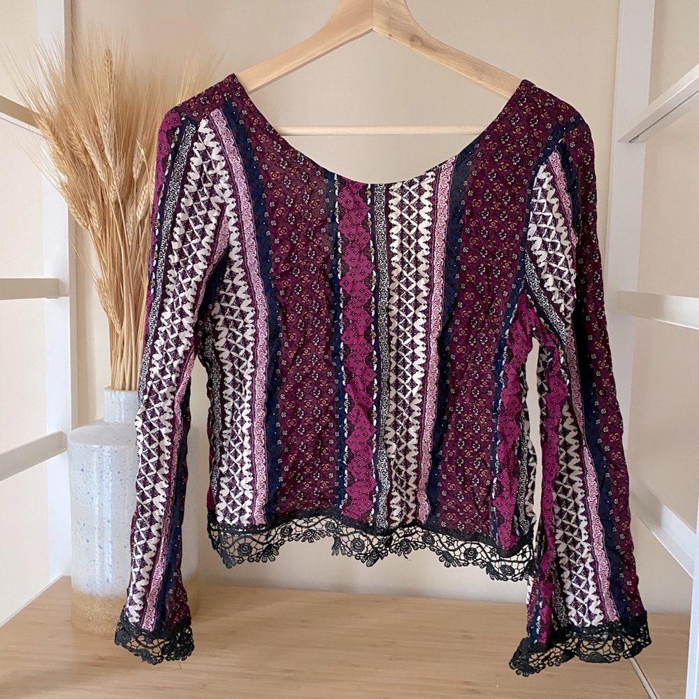 Long sleeve Boho Top